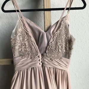 Azazie Blake Bridesmaid Dress (Taupe)